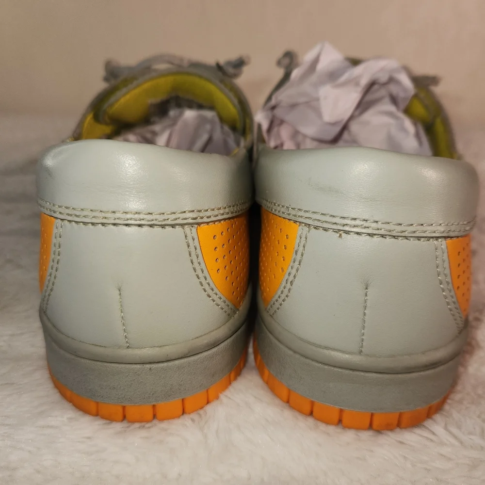 Nike Mad Jibe (313264-081) Gray Orange Retro Boat Shoes Men Size 7.5